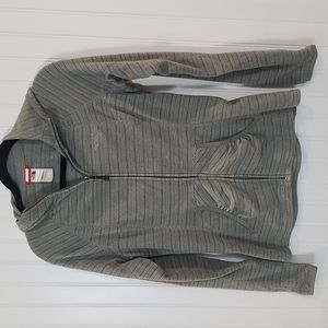 EUC! The North Face full zip, fleece hoodie, size small, grey